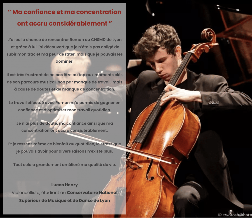 Photo témoignages Lucas CNSMD 21 gestion du Trac