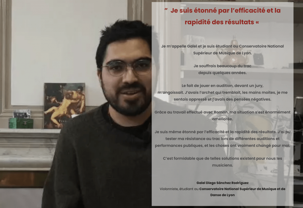 Témoignage gestion du Trac CNSMD Galel – Ouimusique