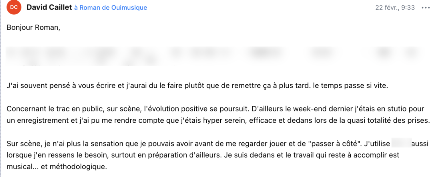 David Caillet Guitariste professionnel